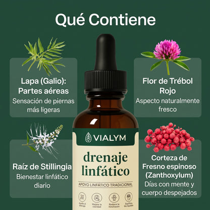 Vialym™  Gotas de drenaje linfático